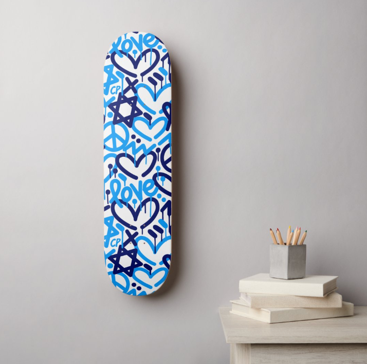 Jewish Love Skateboard Deck