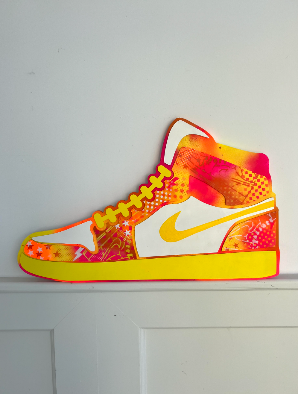 Pink/Yellow Sneaker