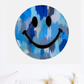 Blue Painted Happy Face