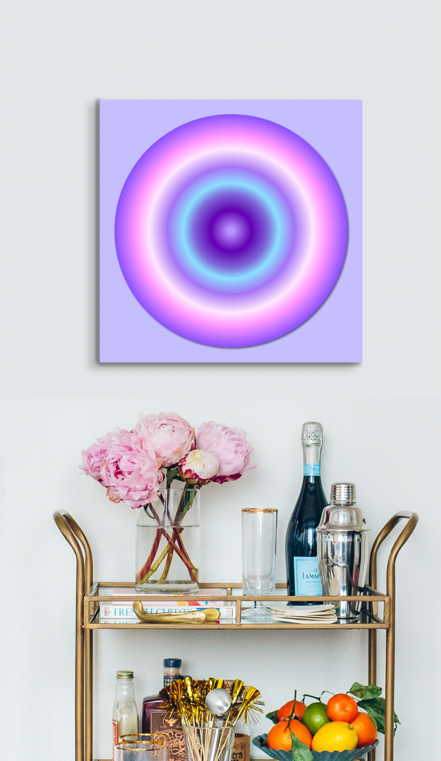 Purple Ombre Acrylic Print