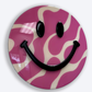 Pink Abstract Happy Face