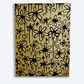 Gold Drippy Flowers Canvas