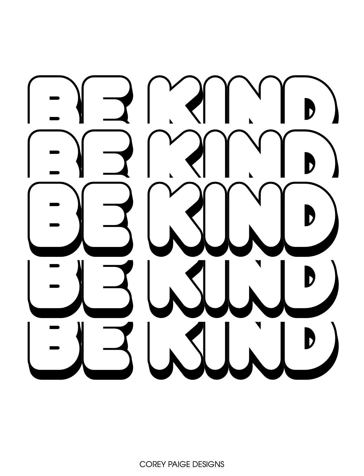 Be Kind Coloring Sheet