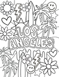 Load image into Gallery viewer, Los Angeles Coloring Sheet
