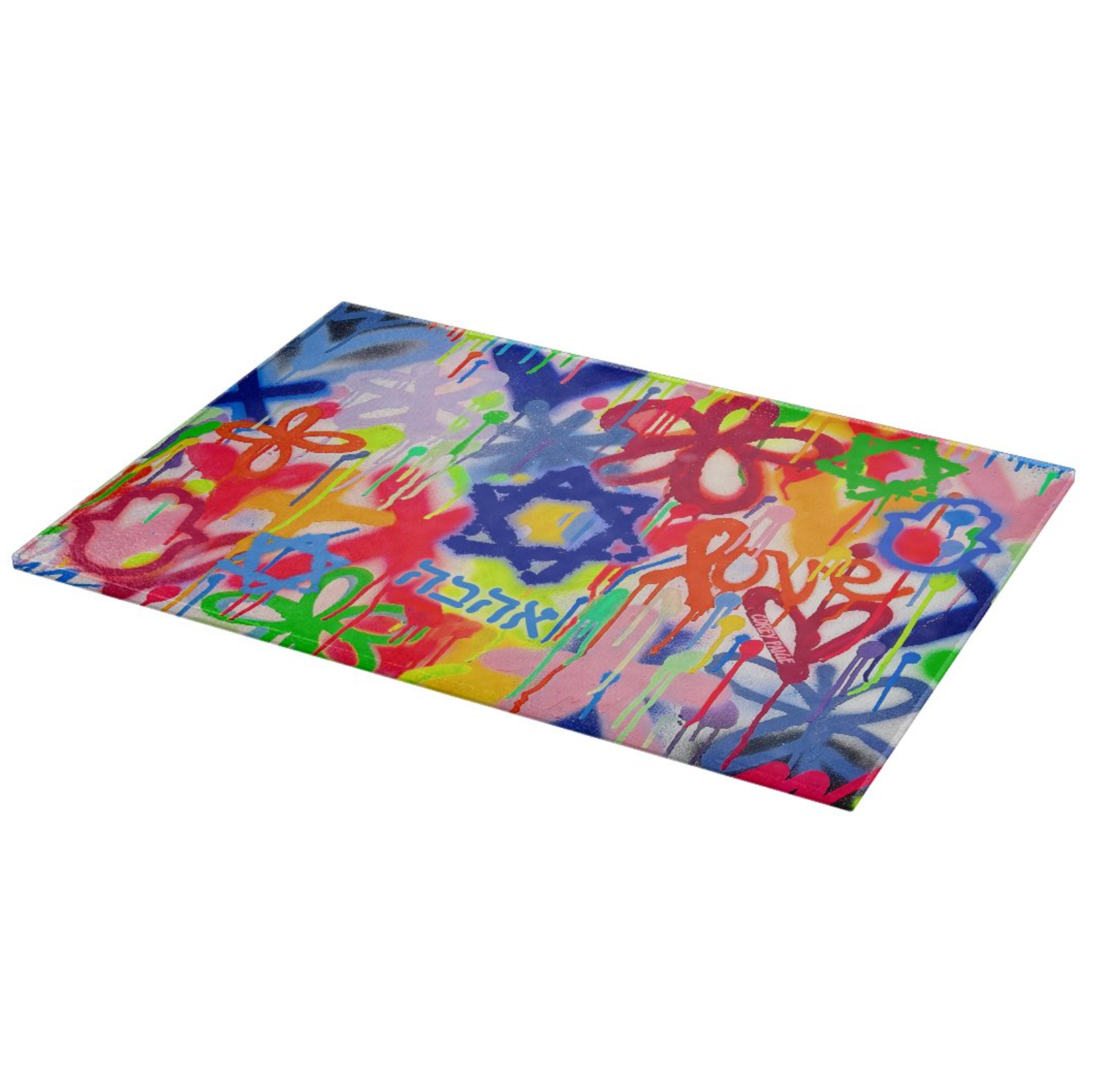 Graffiti Jewish Street Style Rectangle Cutting Board