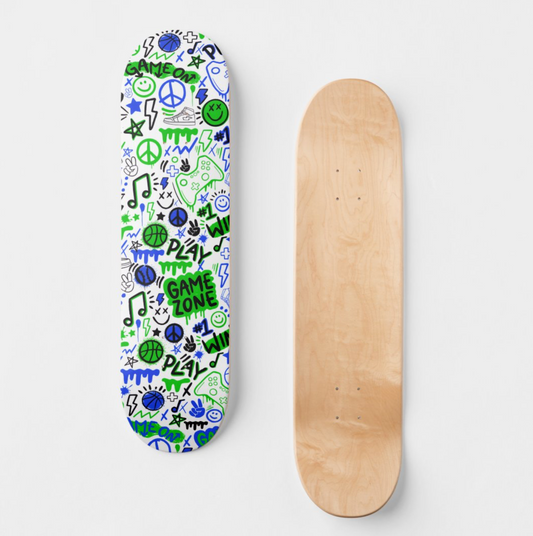 Game Zone Skateboard Deck