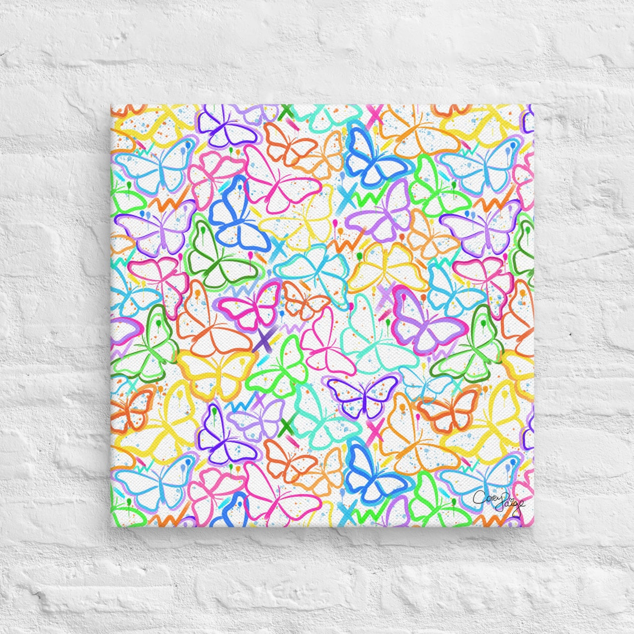 Colorful Butterflies Canvas Print