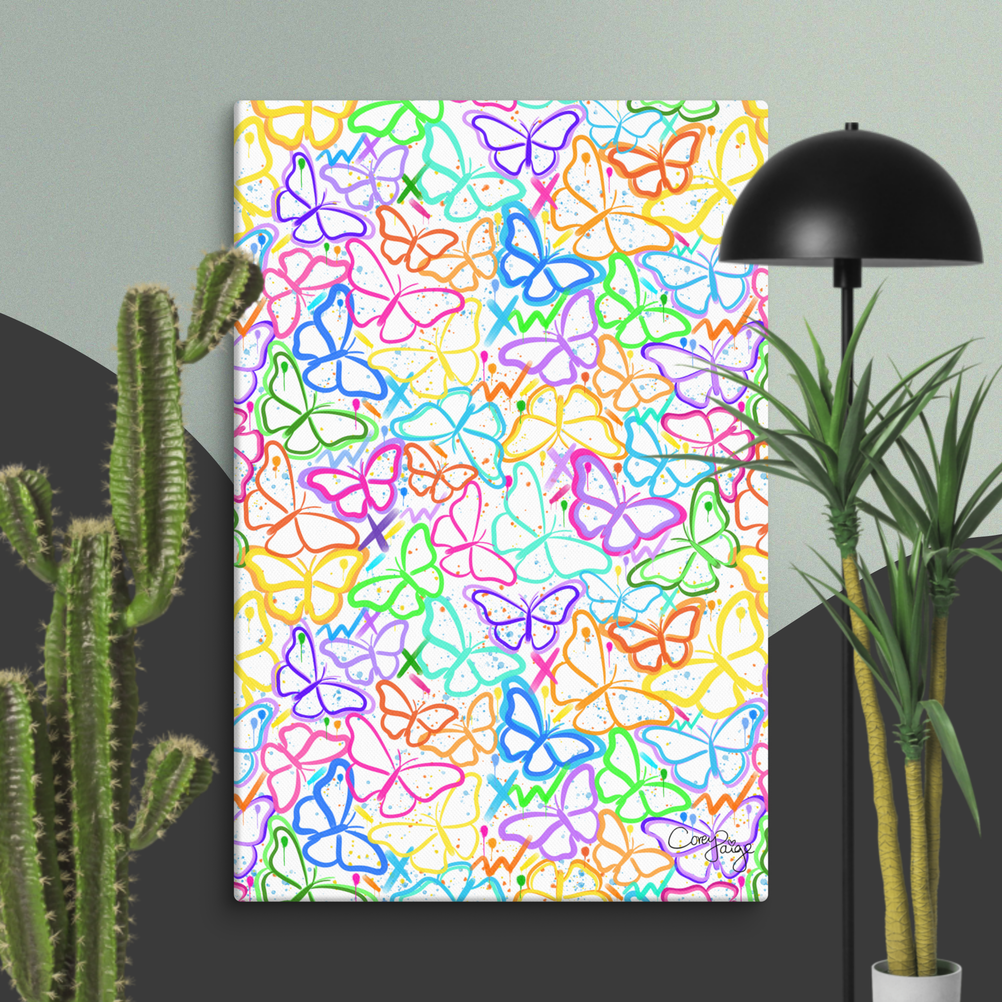 Colorful Butterflies Canvas Print