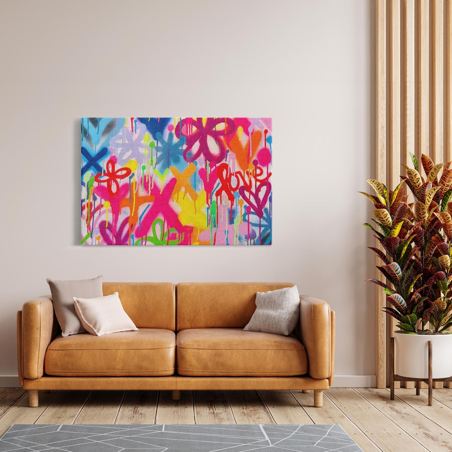 Graffiti Street Style Canvas Print