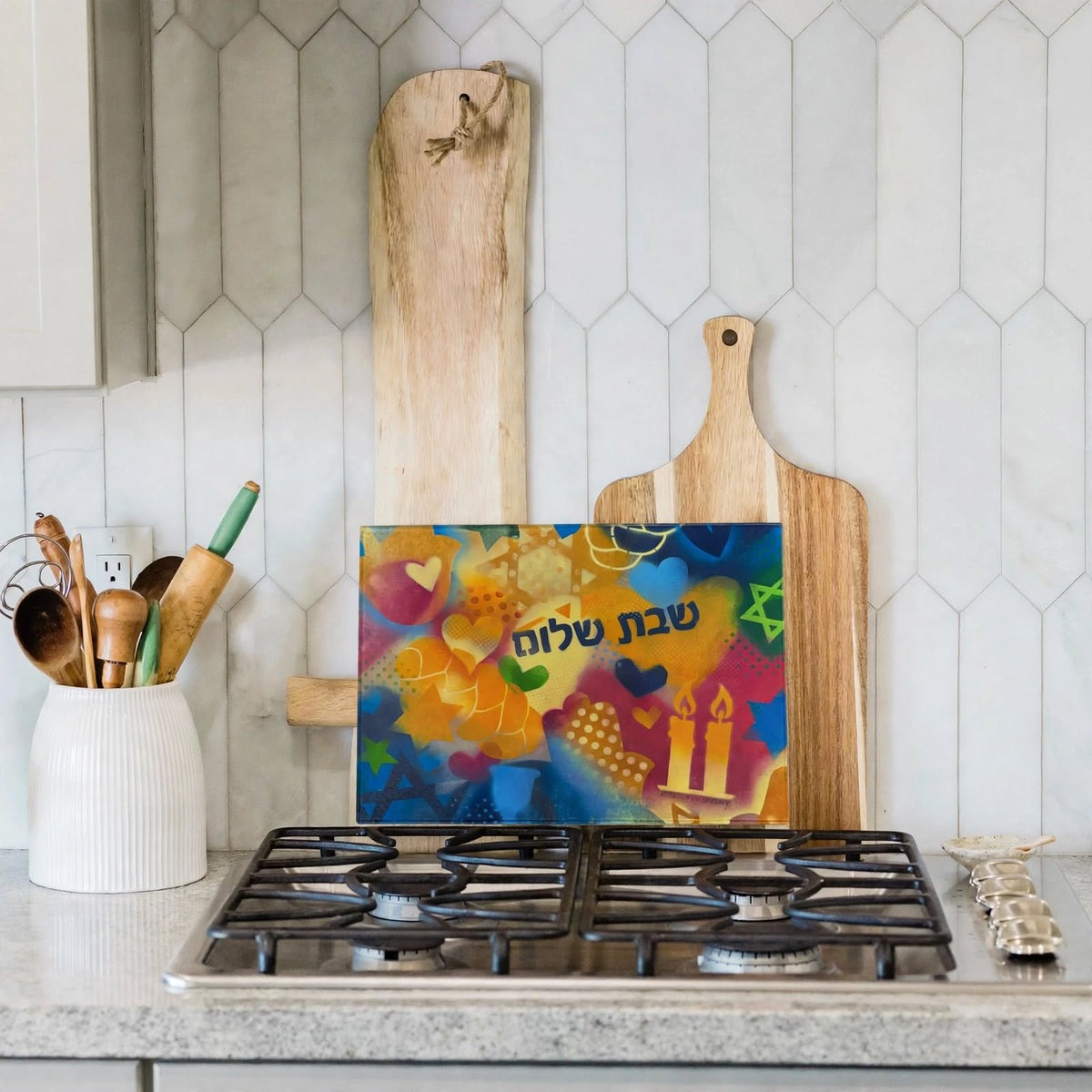 Shabbat Love Cutting Board