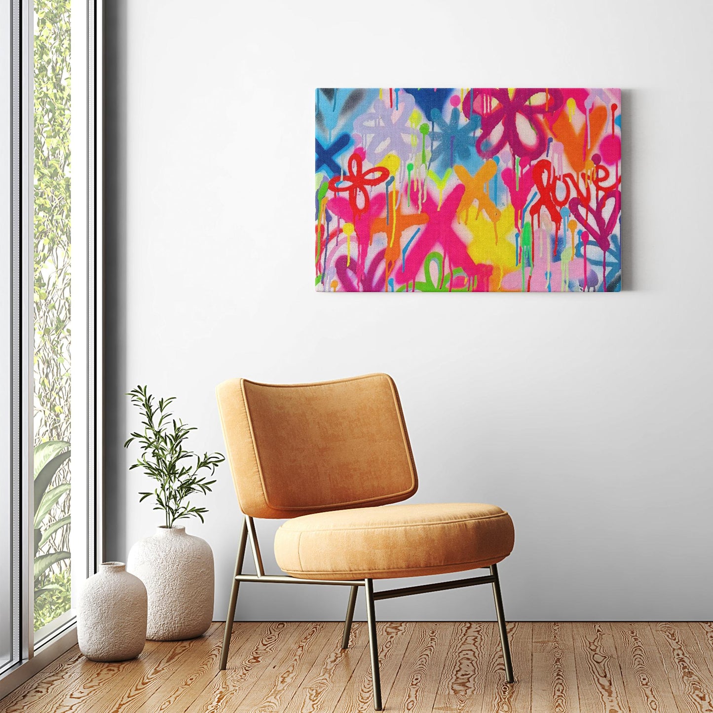 Graffiti Street Style Canvas Print