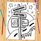 Kindness Matters Street Sign Coloring Sheet