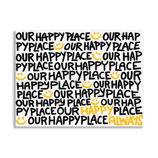 Our Happy Place Canvas Print
