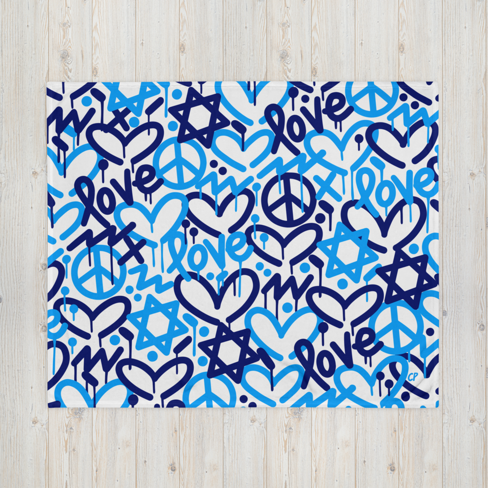 Jewish Love Throw Blanket