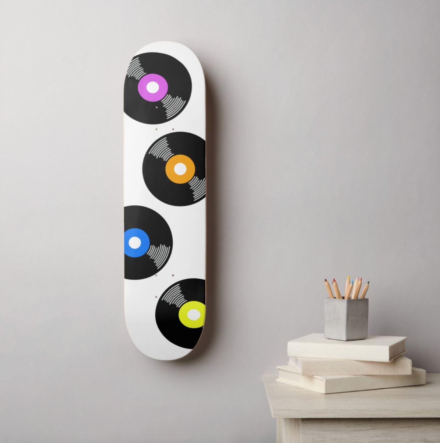 Vinyl Records Skateboard Deck