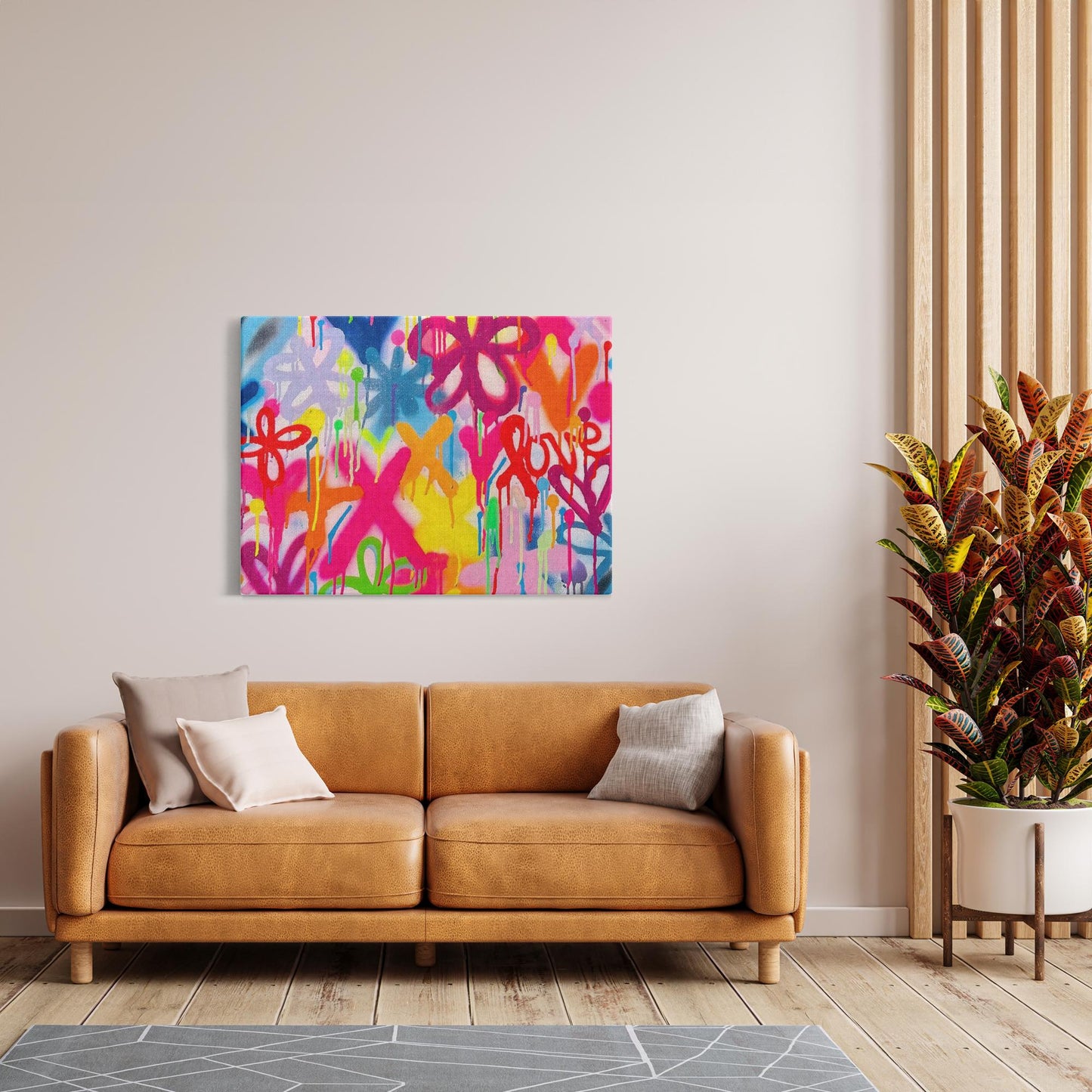 Graffiti Street Style Canvas Print