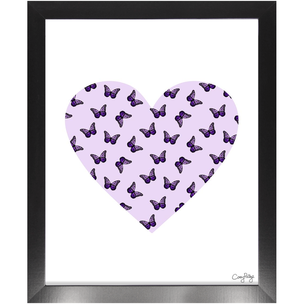 Butterfly Heart Framed Print