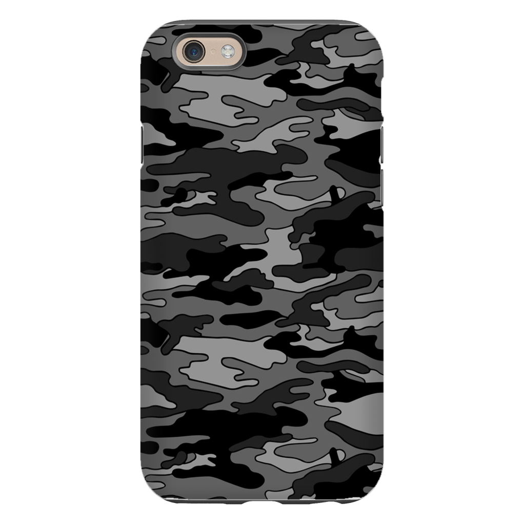 Gray Camouflage iPhone Case