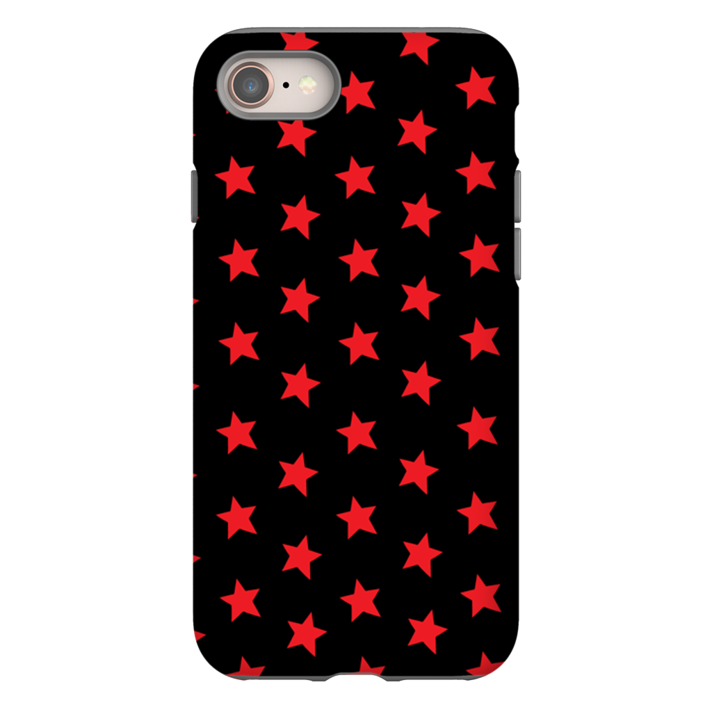 Red & Black Stars iPhone Case