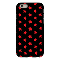 Load image into Gallery viewer, Red & Black Stars iPhone Case
