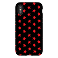 Load image into Gallery viewer, Red & Black Stars iPhone Case
