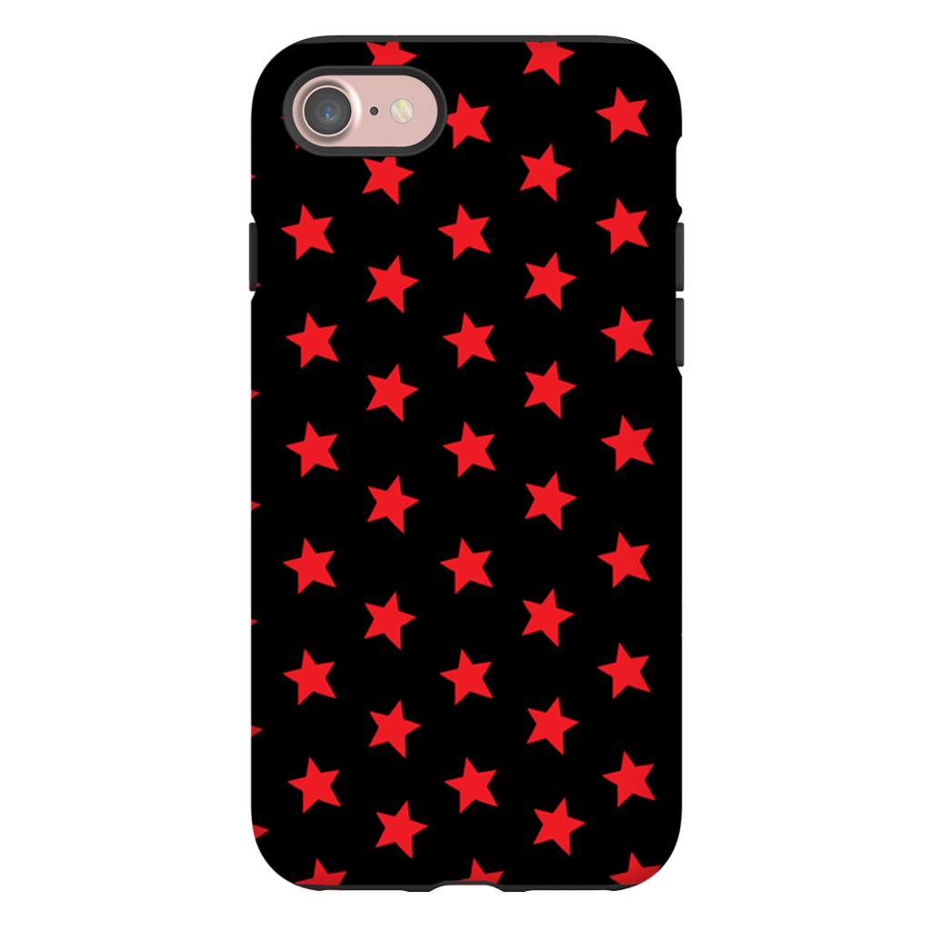 Red & Black Stars iPhone Case