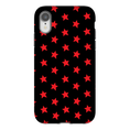Load image into Gallery viewer, Red & Black Stars iPhone Case
