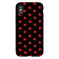 Load image into Gallery viewer, Red & Black Stars iPhone Case
