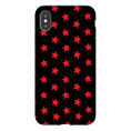 Load image into Gallery viewer, Red & Black Stars iPhone Case
