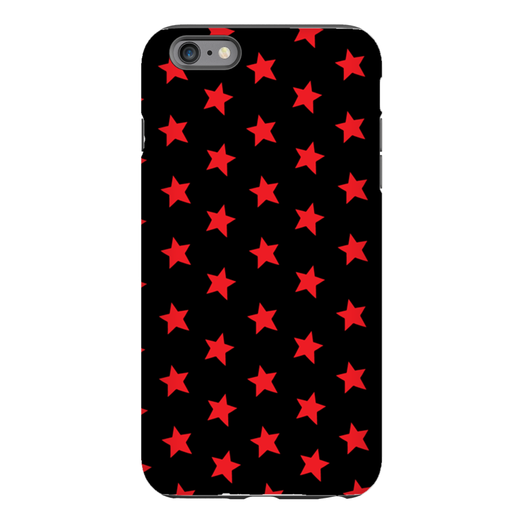 Red & Black Stars iPhone Case