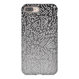 Gray Ombre Doodle Phone Case