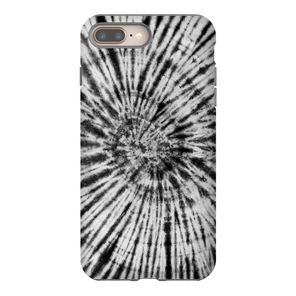 Black & White Tie Dye Phone Case