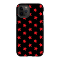 Load image into Gallery viewer, Red & Black Stars iPhone Case
