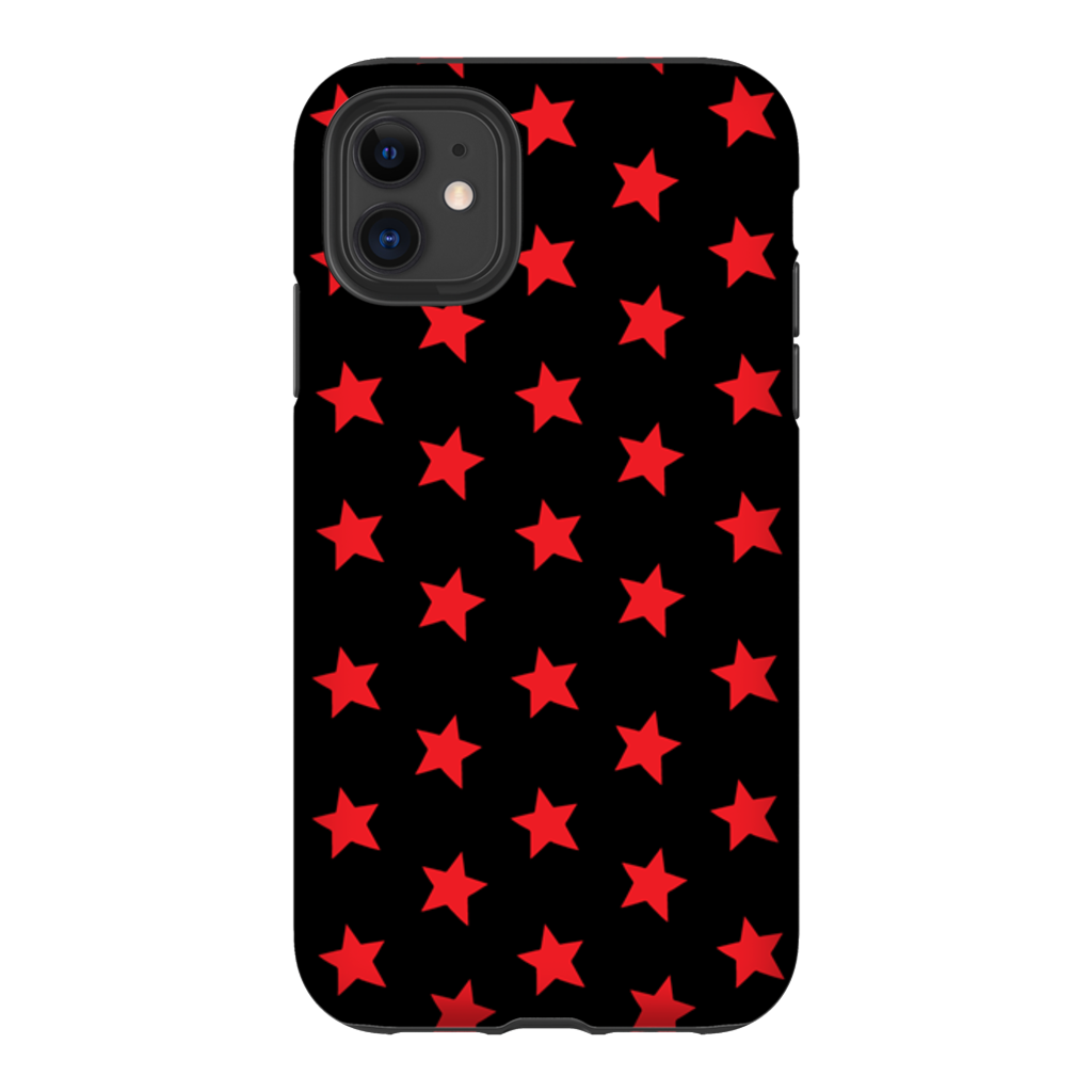 Red & Black Stars iPhone Case