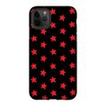 Load image into Gallery viewer, Red & Black Stars iPhone Case
