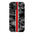 Load image into Gallery viewer, Gray Camo Red Stripe Phone Case
