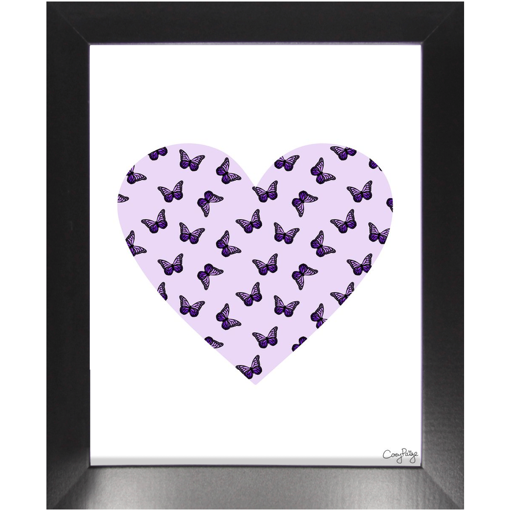 Butterfly Heart Framed Print