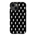Load image into Gallery viewer, Black & White Lightning Bolts iPhone Case
