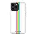 Load image into Gallery viewer, Rainbow Stripe White iPhone Case
