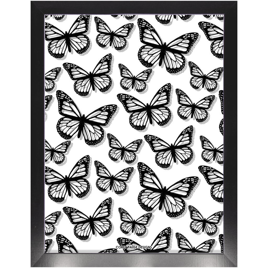 black butterfly wall art