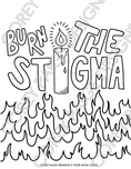 Load image into Gallery viewer, Burn The Stigma Coloring Sheet
