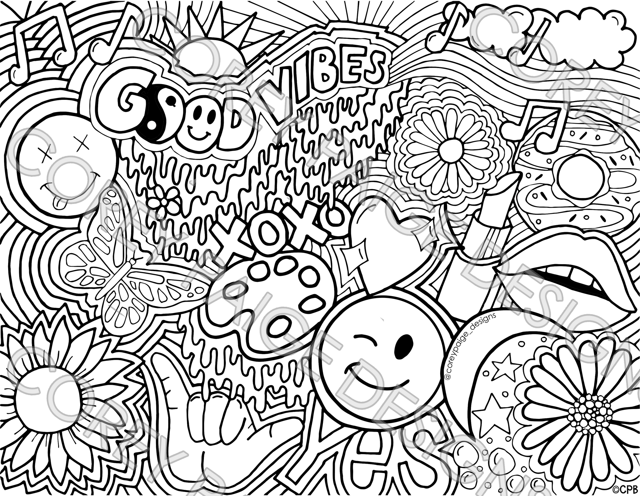 Corey Paige x Dana's Bakery Coloring Sheet Pack