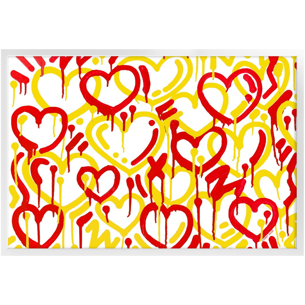 Electric Love College Colors Framed Print