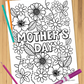 Mother's Day Flowers Coloring Sheet