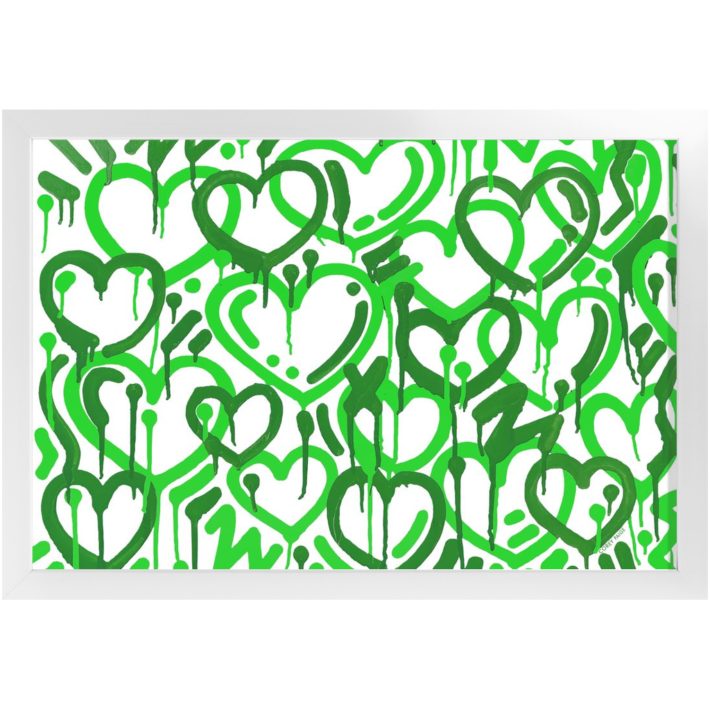 Electric Love College Colors Framed Print