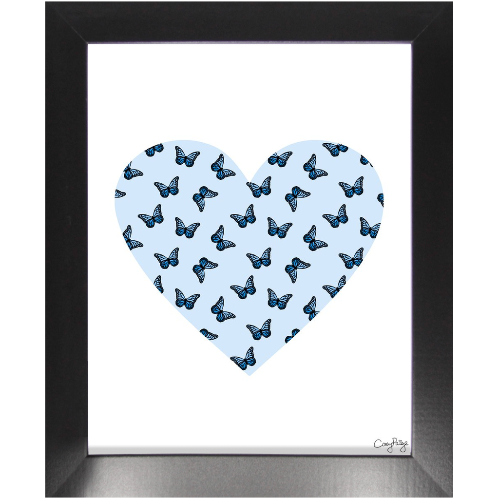Butterfly Heart Framed Print