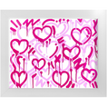Load image into Gallery viewer, Pink & White Electric Love Framed Print
