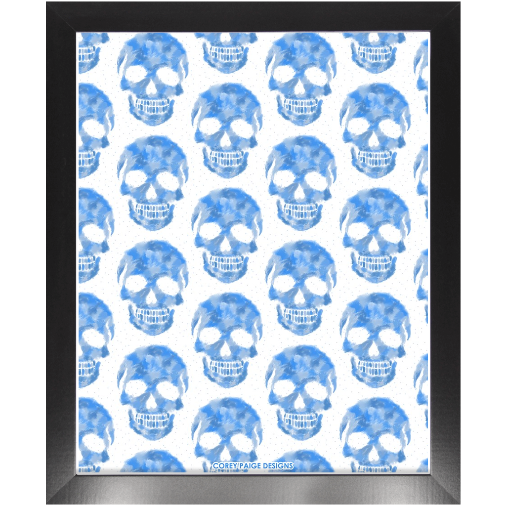 Skull Pattern Framed Print
