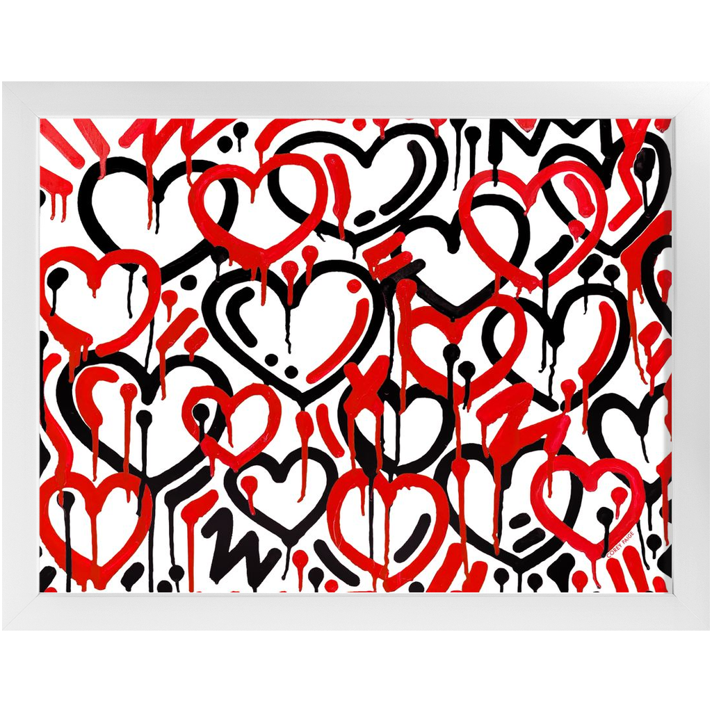 Electric Love College Colors Framed Print
