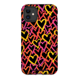 Graffiti Hearts Phone Case
